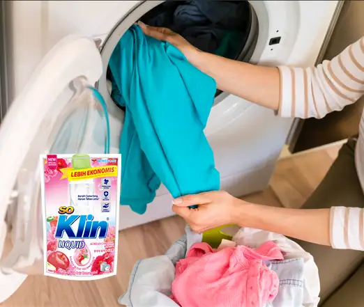 Berapa lama merendam Baju di Mesin Cuci dengan SoKlin Liquid Korean Camellia & Apple