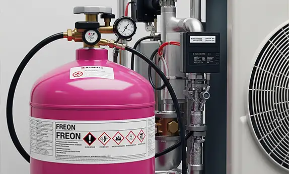 Penyimpanan refrigerant yang digunakan untuk mengisi ulang atau menambah freon pada unit AC.