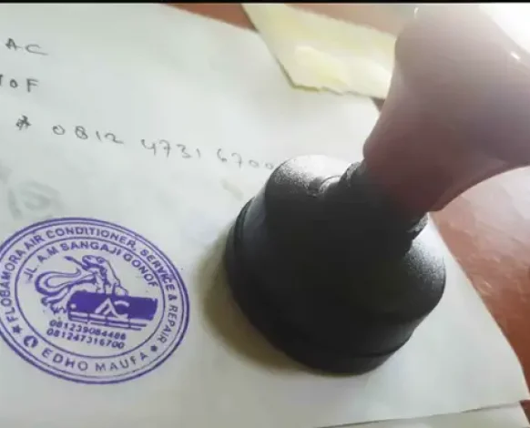 Contoh Stempel Service AC